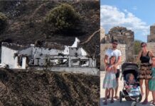 Φωτιά στην Αιγιάλεια: Καταστράφηκε στο σπίτι ζευγαριού από τη Βρετανία με 3 παιδιά λίγο πριν μετακομίσουν