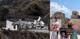 Φωτιά στην Αιγιάλεια: Καταστράφηκε στο σπίτι ζευγαριού από τη Βρετανία με 3 παιδιά λίγο πριν μετακομίσουν