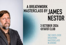 Ο James Nestor στην Αθήνα για ένα αποκλειστικό Breathwork Masterclass