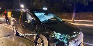 Αυτοκίνητο πέρασε στο αντίθετο ρεύμα και συγκρούστηκε με ταξί-βαν – Βίντεο από τη στιγμή του τροχαίου
