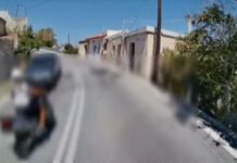 Κρήτη: Προσπέραση πάνω σε στροφή προκαλεί οργή – Για ελάχιστα εκατοστά αποφεύχθηκε η σύγκρουση ΙΧ και μηχανής