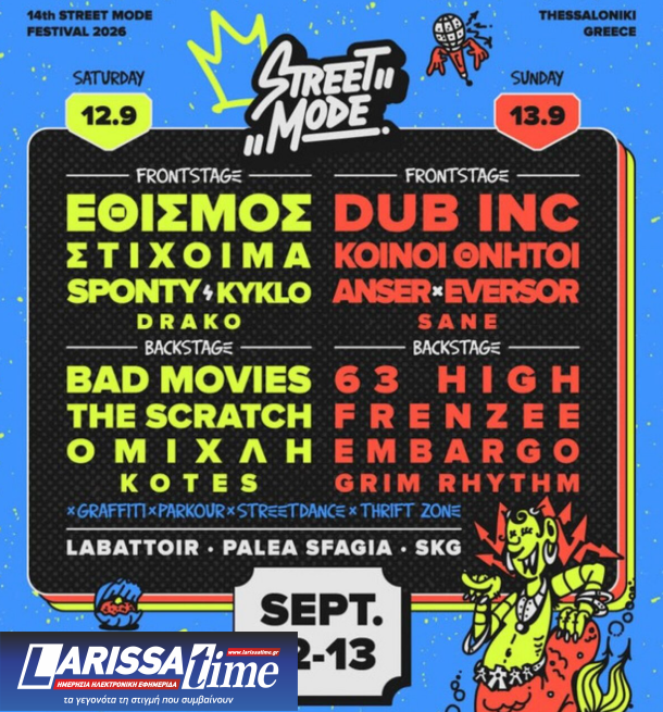 Θεσσαλονίκη: Το Street Mode Festival επιστρέφει στις 12 και 13 Σεπτεμβρίου