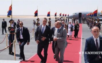 Στην Αίγυπτο ο πρωθυπουργός – Σε εξέλιξη η συνάντηση με Σίσι